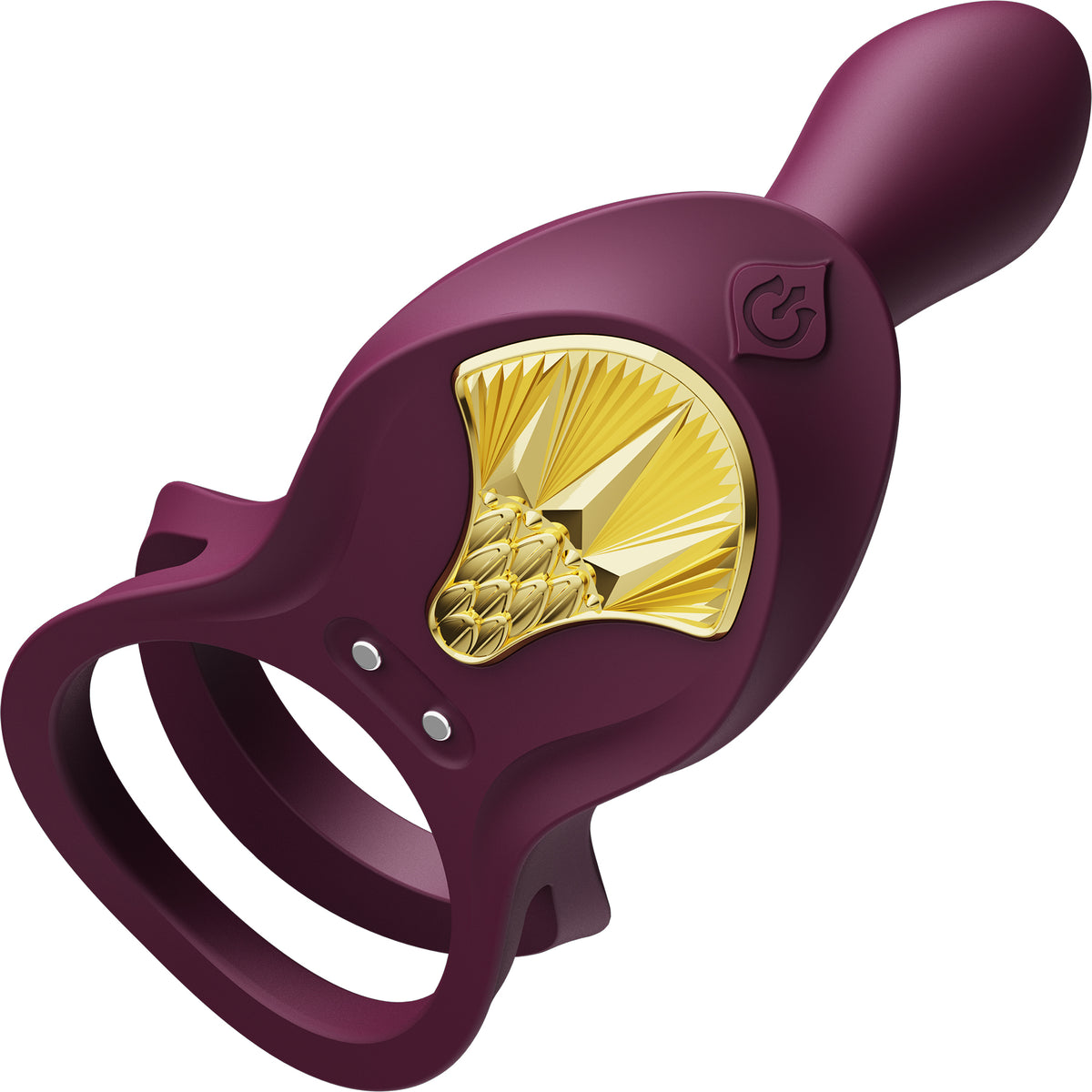 ZALO BAYEK Rechargeable Silicone App Compatible Vibrating Couple's Ring - Velvet Purple