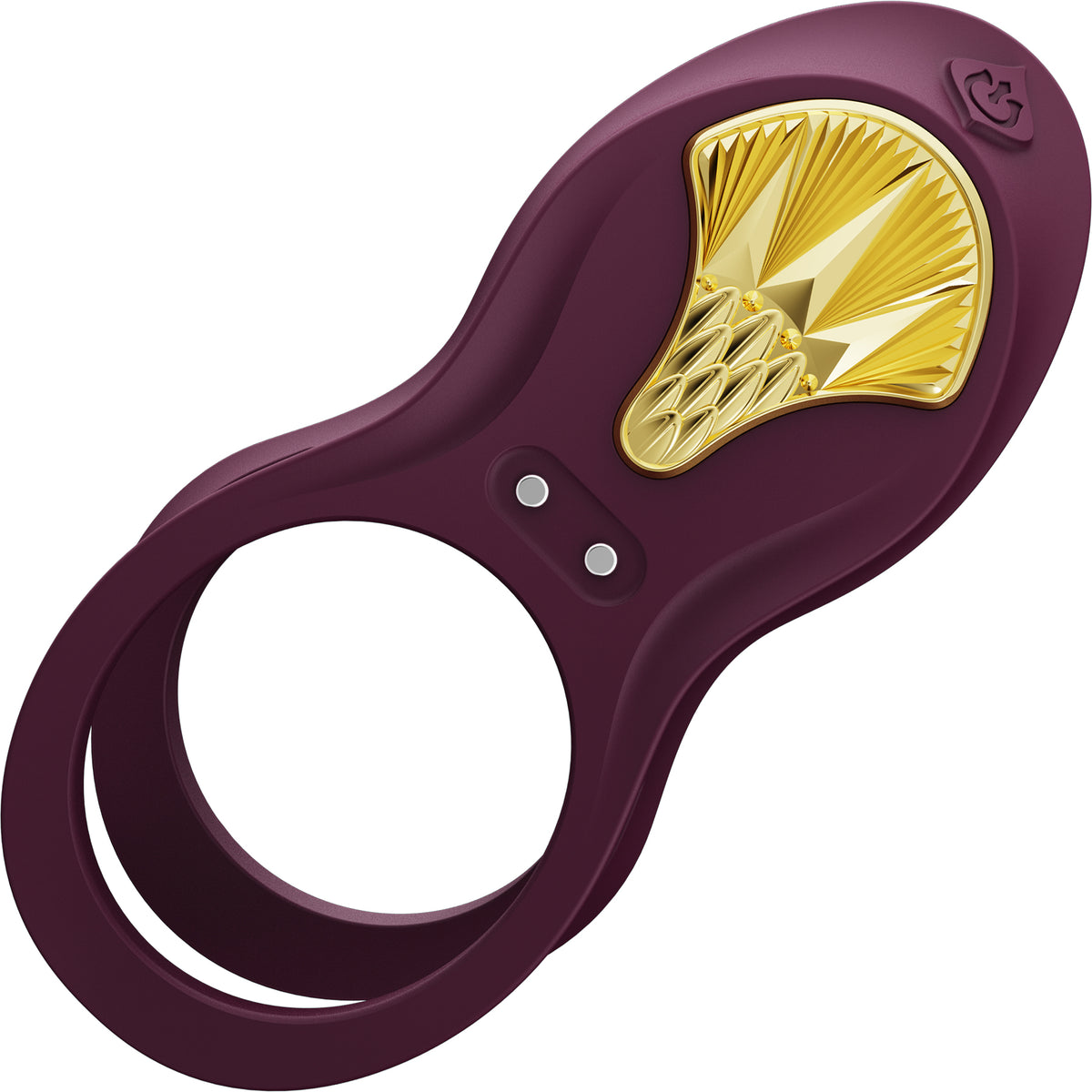 ZALO BAYEK Rechargeable Silicone App Compatible Vibrating Couple's Ring - Velvet Purple
