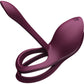ZALO BAYEK Rechargeable Silicone App Compatible Vibrating Couple's Ring - Velvet Purple