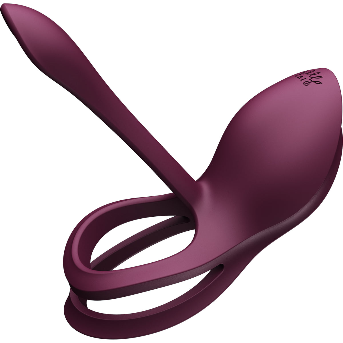 ZALO BAYEK Rechargeable Silicone App Compatible Vibrating Couple's Ring - Velvet Purple