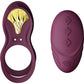 ZALO BAYEK Rechargeable Silicone App Compatible Vibrating Couple's Ring - Velvet Purple