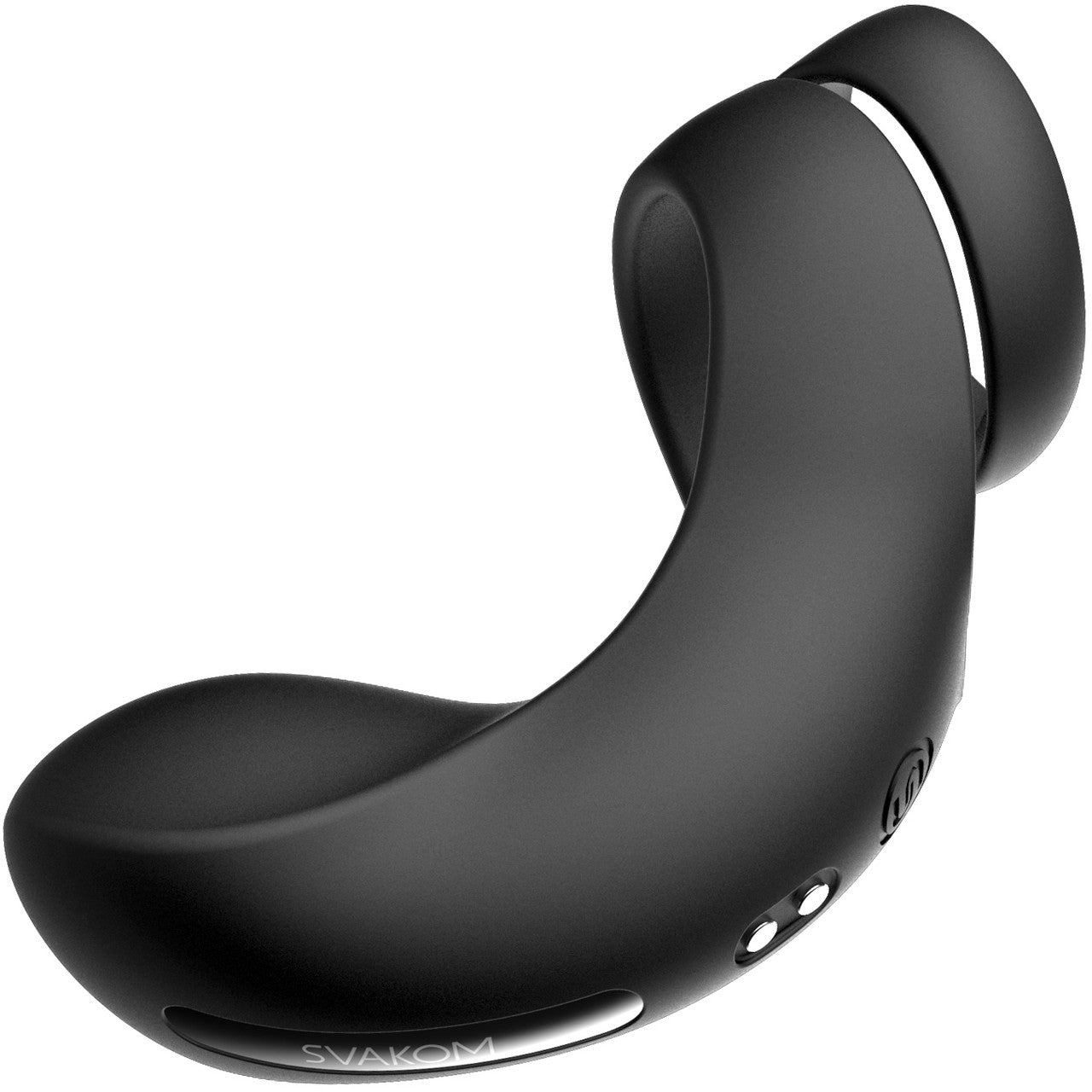 SVAKOM Benedict Silicone Waterproof Rechargeable Vibrating Cock Ring - Black