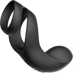 SVAKOM Benedict Silicone Waterproof Rechargeable Vibrating Cock Ring - Black