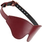 Wine Red Leather Blindfold With Rose Gold Buckle By Liebe Seele