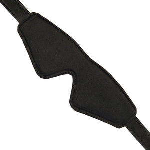 Boudoir Amor Black Blindfold with Gold Buckle By Liebe Seele