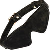 Boudoir Amor Black Blindfold with Gold Buckle By Liebe Seele