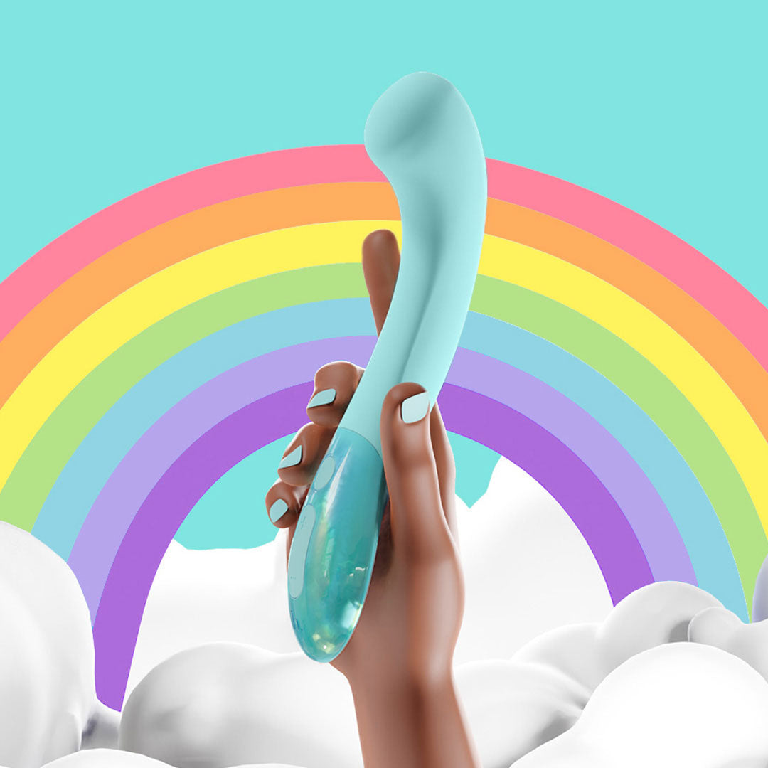 Gii Glow Waterproof Rechargeable Silicone G-Spot Vibrator By Biird - Mint