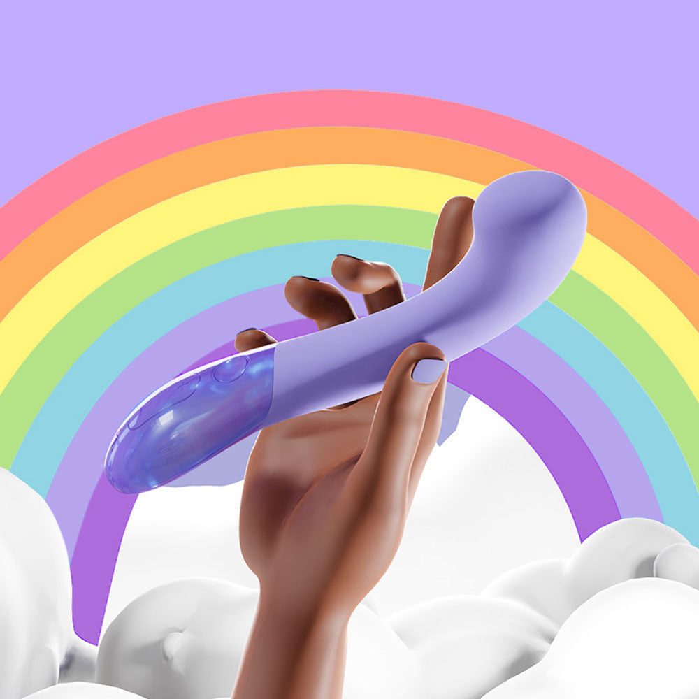 Gii Glow Waterproof Rechargeable Silicone G-Spot Vibrator By Biird - Lilac