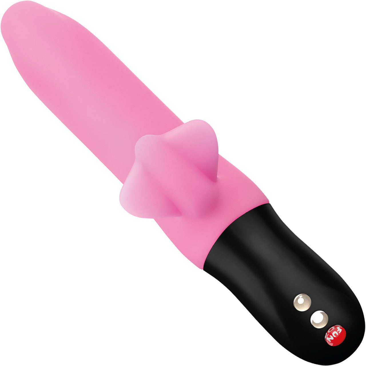 Fun Factory Bi Stronic Fusion Silicone Rechargeable Pulsator With Clitoral Stimulator - Candy Rose