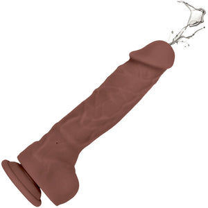 Big Shot Silicone Vibrating Squirting Dildo By Evolved Novelties - Chocolate