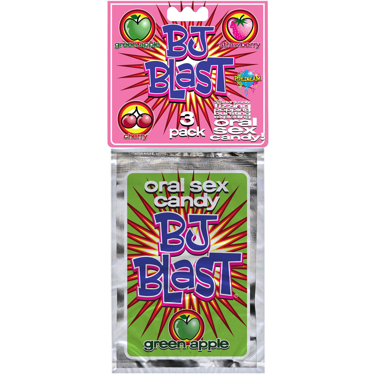 BJ Blast Oral Sex Candy Assorted Flavors - 3 Pack