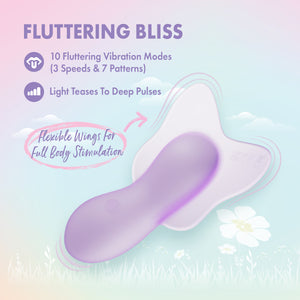 Play With Me Flutter Love Rechargeable Silicone Clitoral Vibrator By Blush