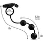 Anal Adventures Platinum Silicone Anal Beads With Vibrating Cock Ring By Blush - Black