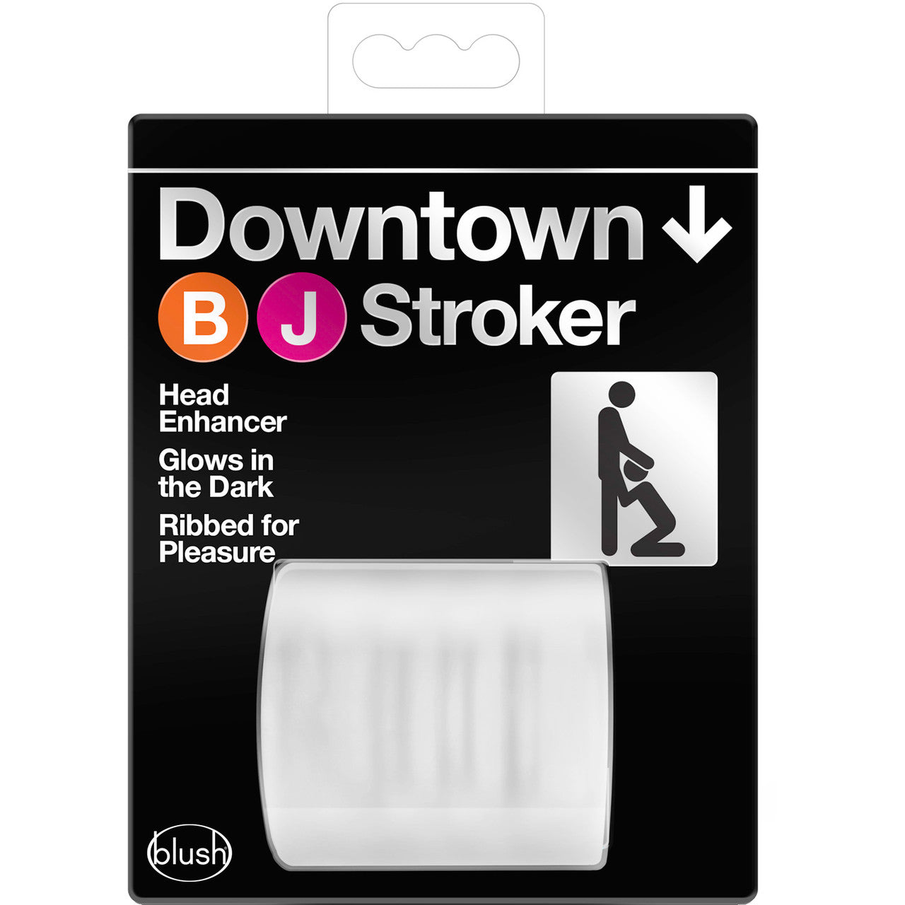 X5 Men Downtown BJ Stroker Glow In The Dark Blowjob Enhancer By Blush