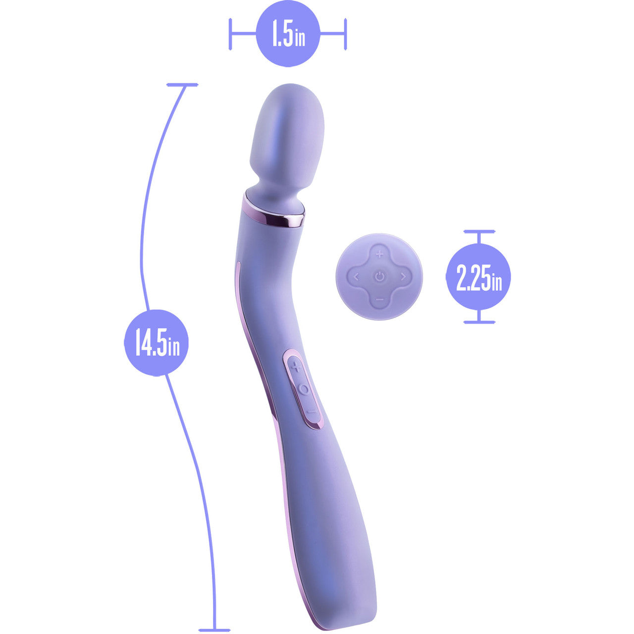 Wellness Eternal Wand Rechargeable Waterproof Silicone Vibrating Body Massager With Remote By Blush