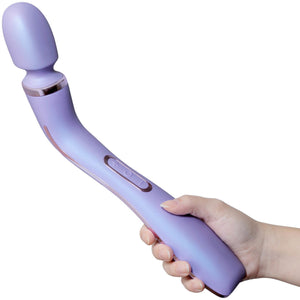 Wellness Eternal Wand Rechargeable Waterproof Silicone Vibrating Body Massager With Remote By Blush