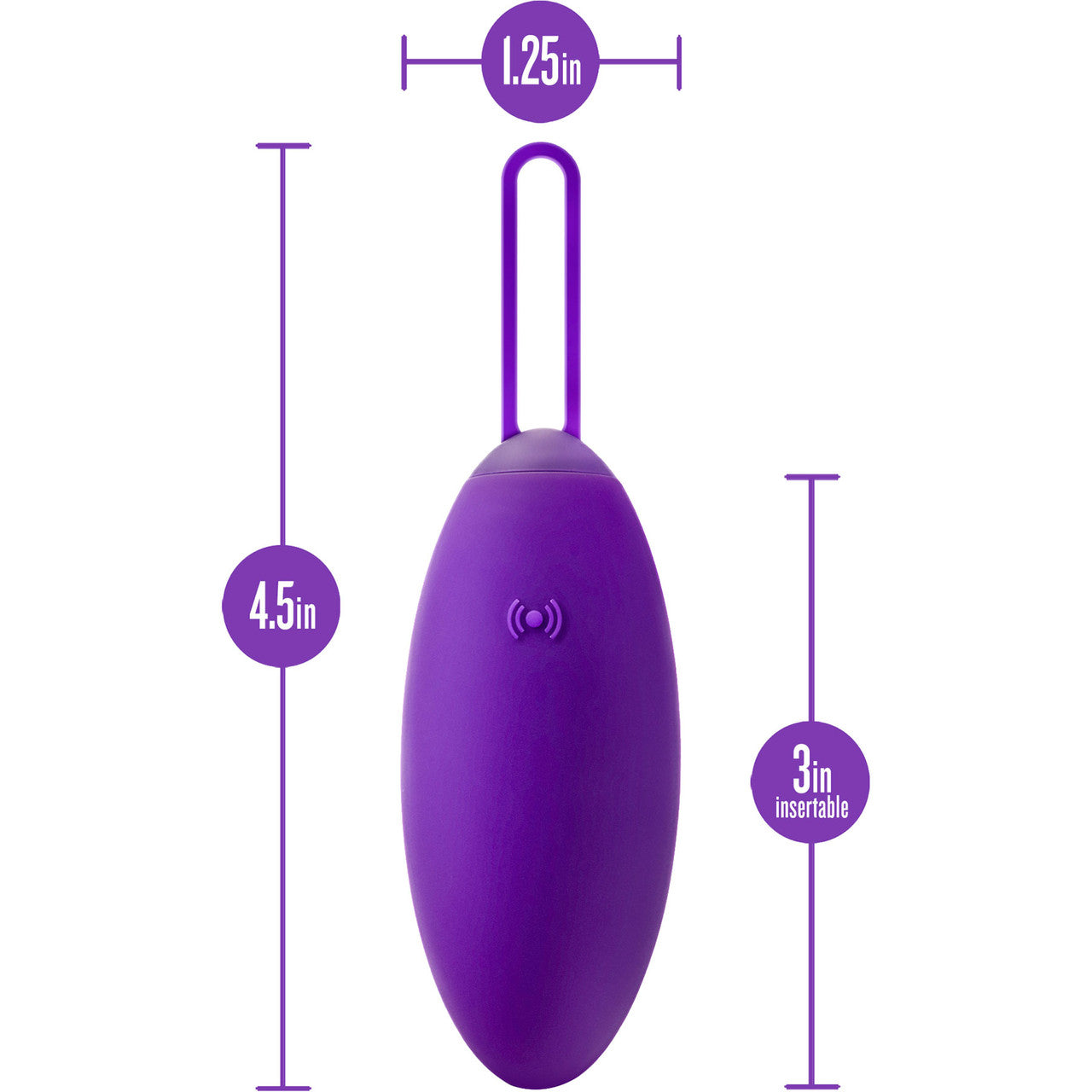 Wellness Imara Rechargeable Waterproof Silicone Vibrating Egg With Remote By Blush