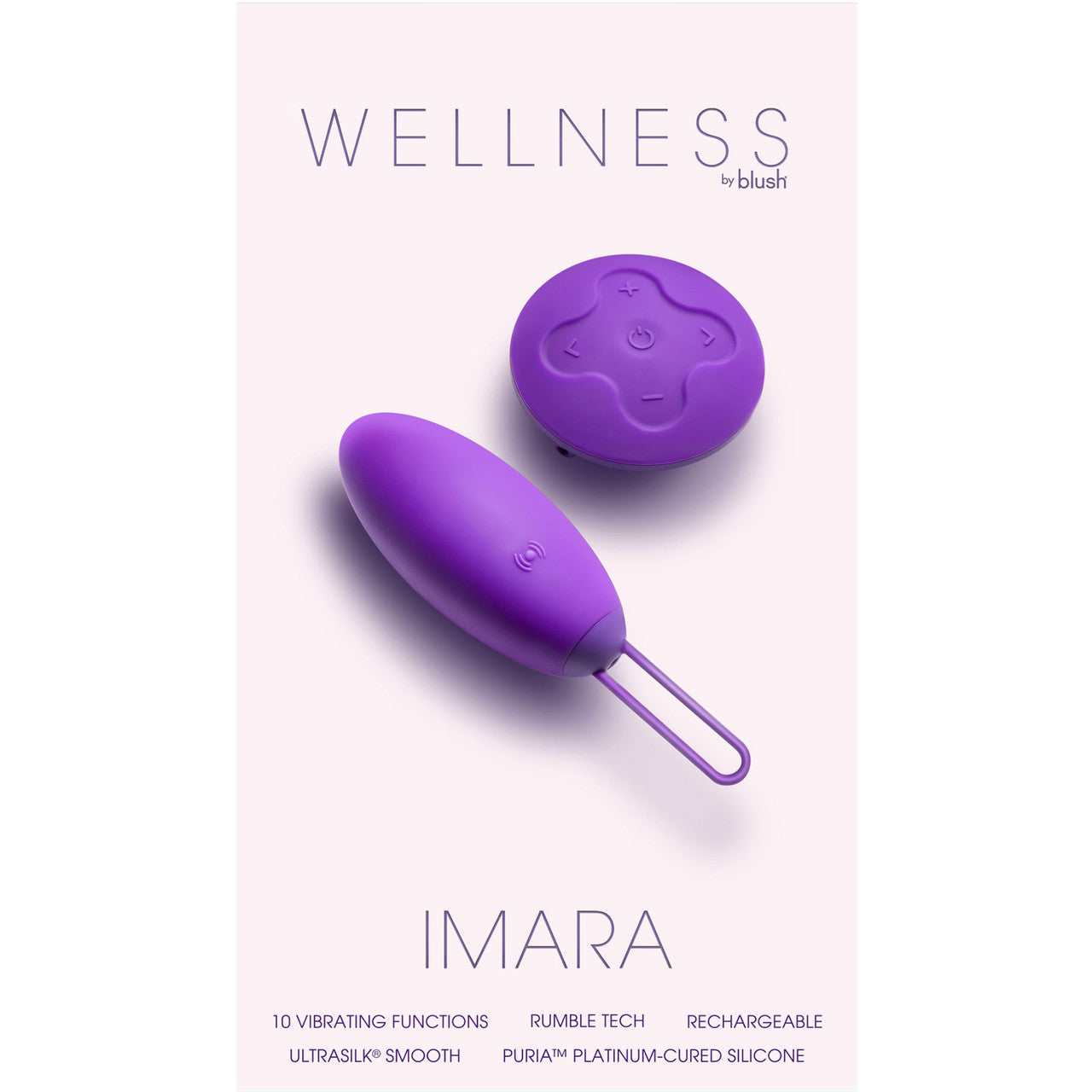 Wellness Imara Rechargeable Waterproof Silicone Vibrating Egg With Remote By Blush