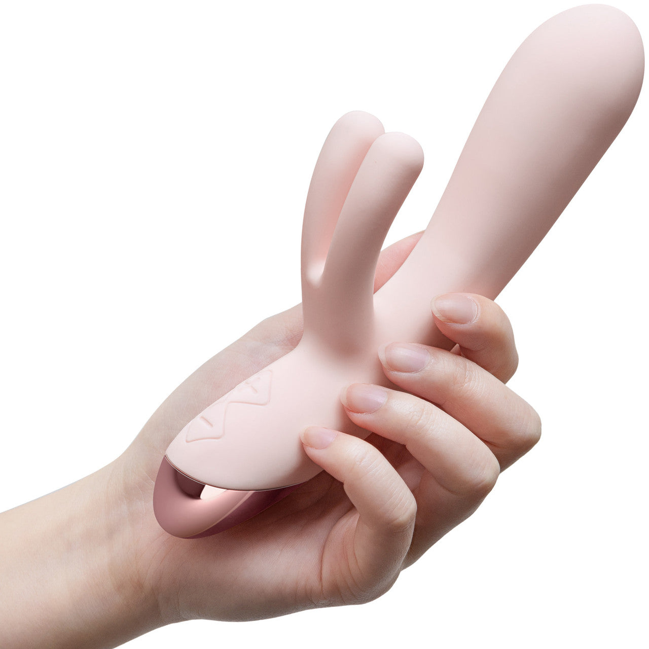Elora Rechargeable Waterproof Silicone Rabbit Style Dual Stimulation Vibrator By Blush - Pink