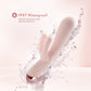 Elora Rechargeable Waterproof Silicone Rabbit Style Dual Stimulation Vibrator By Blush - Pink