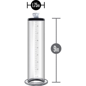 Performance 9 Inch x 1.75 Inch Penis Pump Cylinder By Blush - Clear