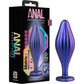 Anal Adventures Matrix Wavy Bling Silicone Butt Plug By Blush - Sapphire
