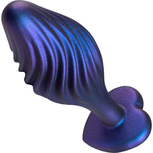 Anal Adventures Matrix Swirling Bling Silicone Butt Plug By Blush - Sapphire