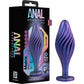 Anal Adventures Matrix Swirling Bling Silicone Butt Plug By Blush - Sapphire