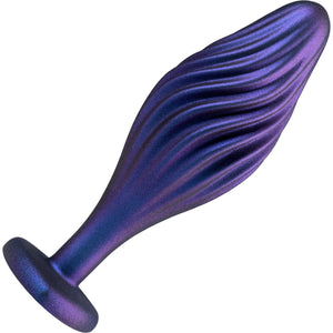 Anal Adventures Matrix Swirling Bling Silicone Butt Plug By Blush - Sapphire