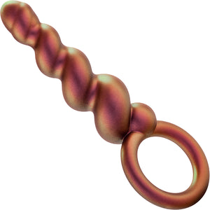 Anal Adventures Matrix Spiral Loop Silicone Butt Plug By Blush - Copper