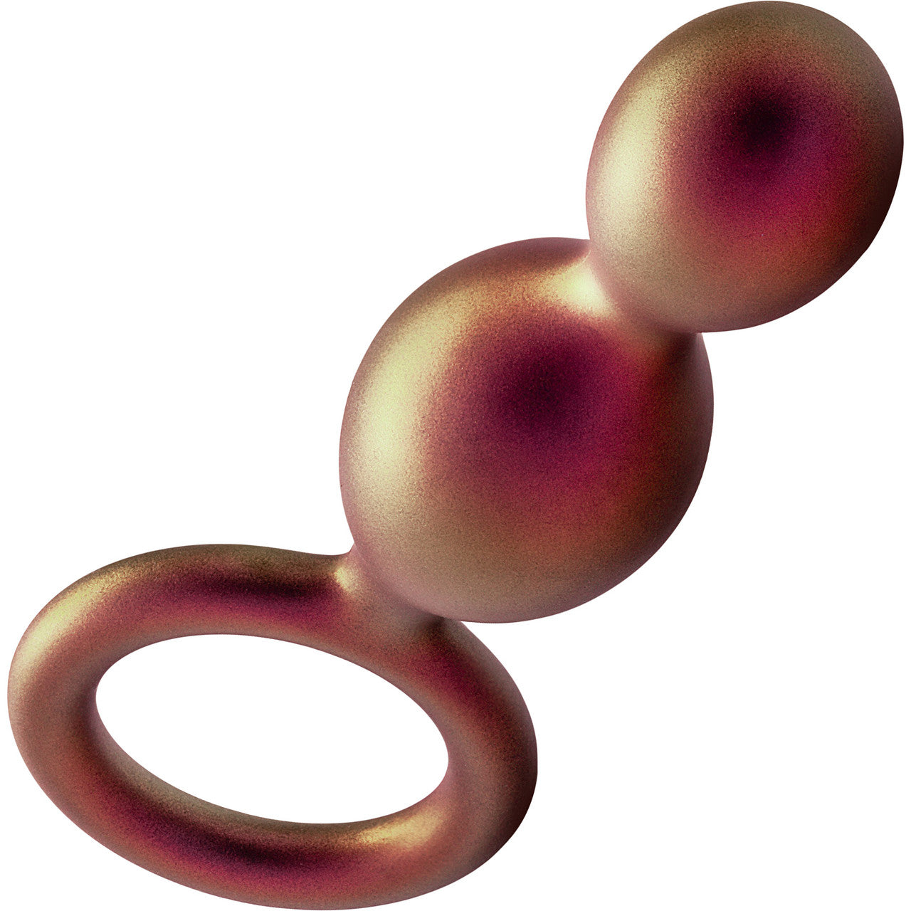 Anal Adventures Matrix Duo Loop Silicone Butt Plug By Blush - Copper