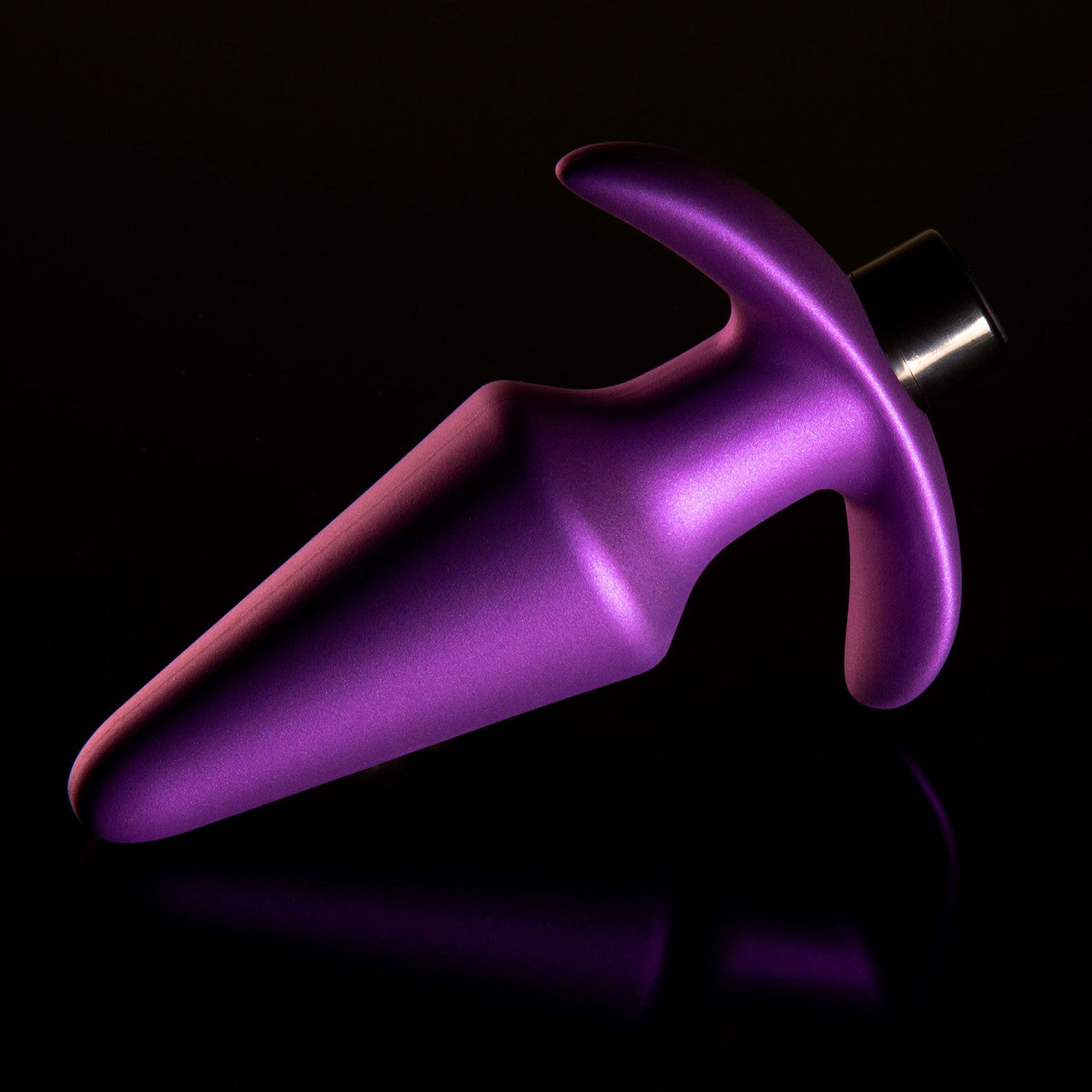 Anal Adventures Matrix Interstellar Silicone Rechargeable Vibrating Butt Plug By Blush - Astro Violet