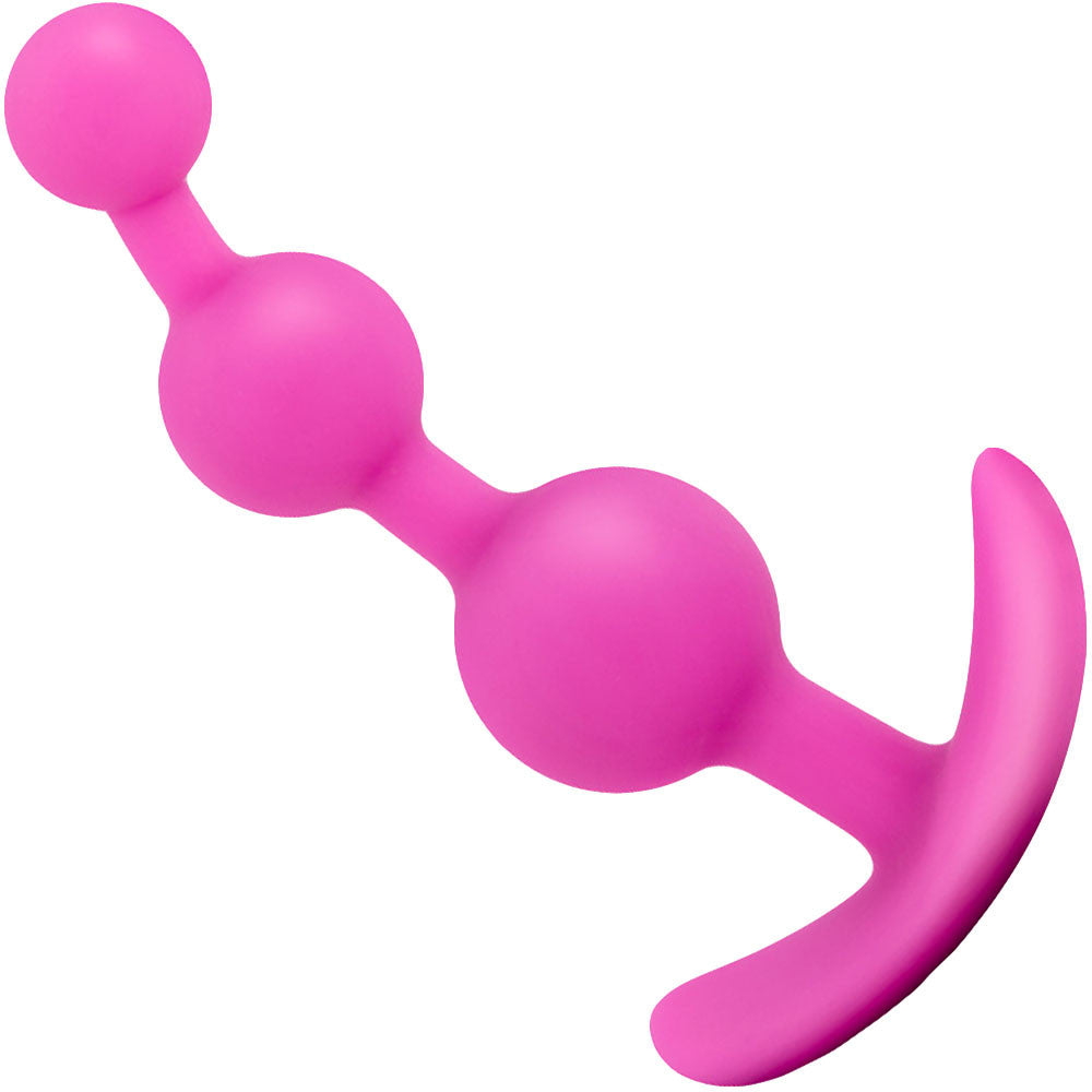 Luxe Be Me 3 Silicone Butt Plug by Blush Novelties - Pink