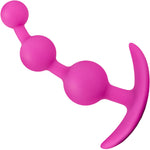 Luxe Be Me 3 Silicone Butt Plug by Blush Novelties - Pink