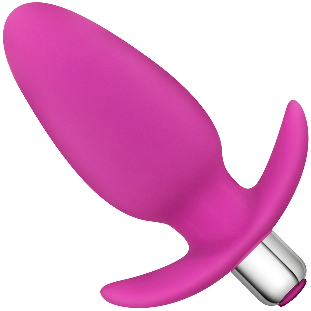 Luxe Little Thumper Silicone Vibrating Butt Plug by Blush Novelties - Pink