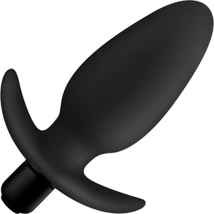 Anal Adventures Platinum Silicone Vibrating Saddle Plug By Blush - Black