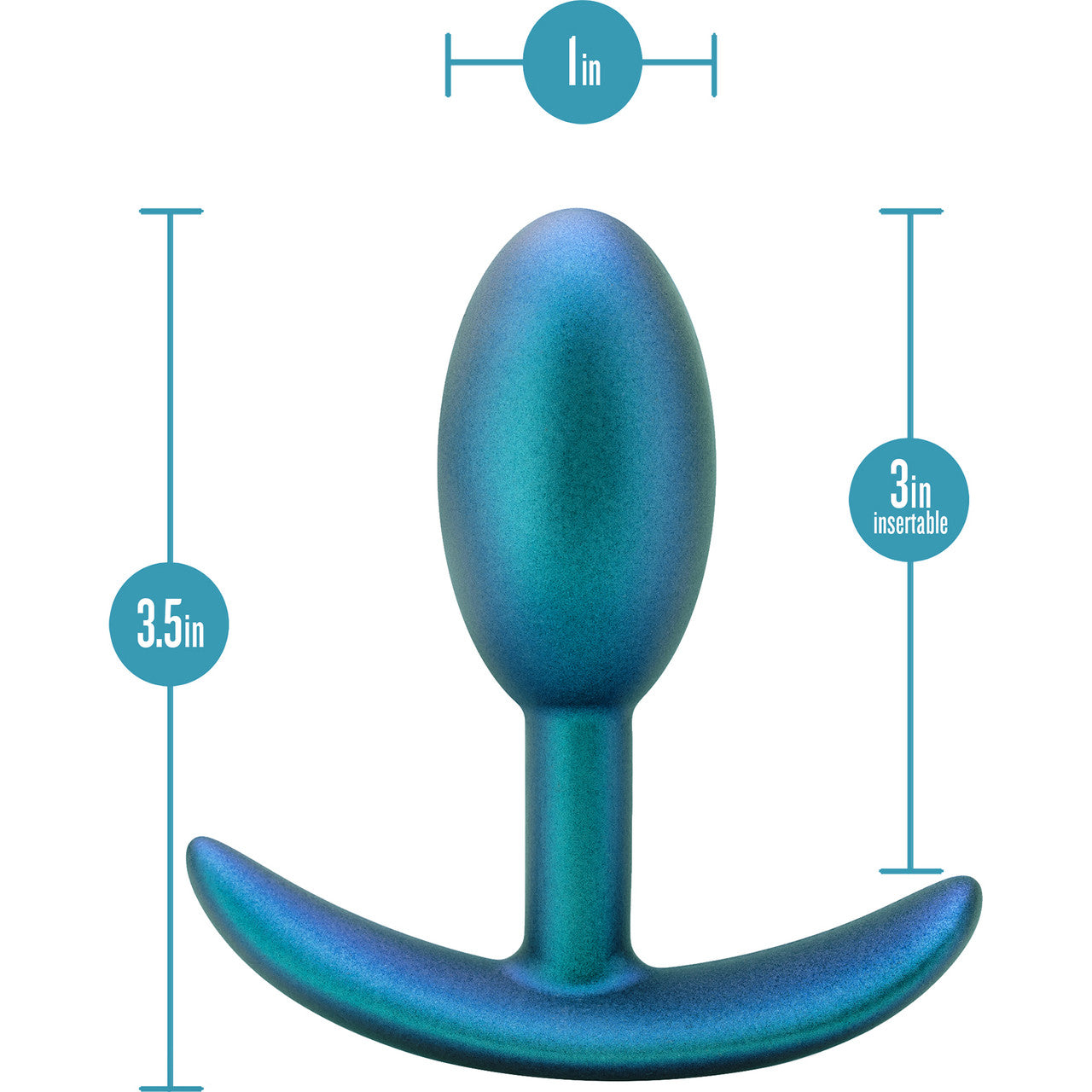 Anal Adventures Matrix Nebula Silicone Butt Plug By Blush - Lunar Blue