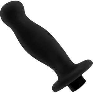 Anal Adventures Platinum Silicone Rechargeable Vibrating Prostate Massager 2 By Blush - Black