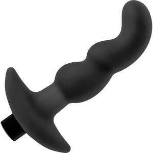 Anal Adventures Platinum Silicone Rechargeable Vibrating Prostate Massager 3 By Blush - Black