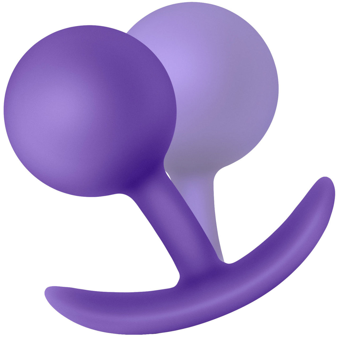 Luxe Wearable Silicone Vibra Butt Plug by Blush - Purple