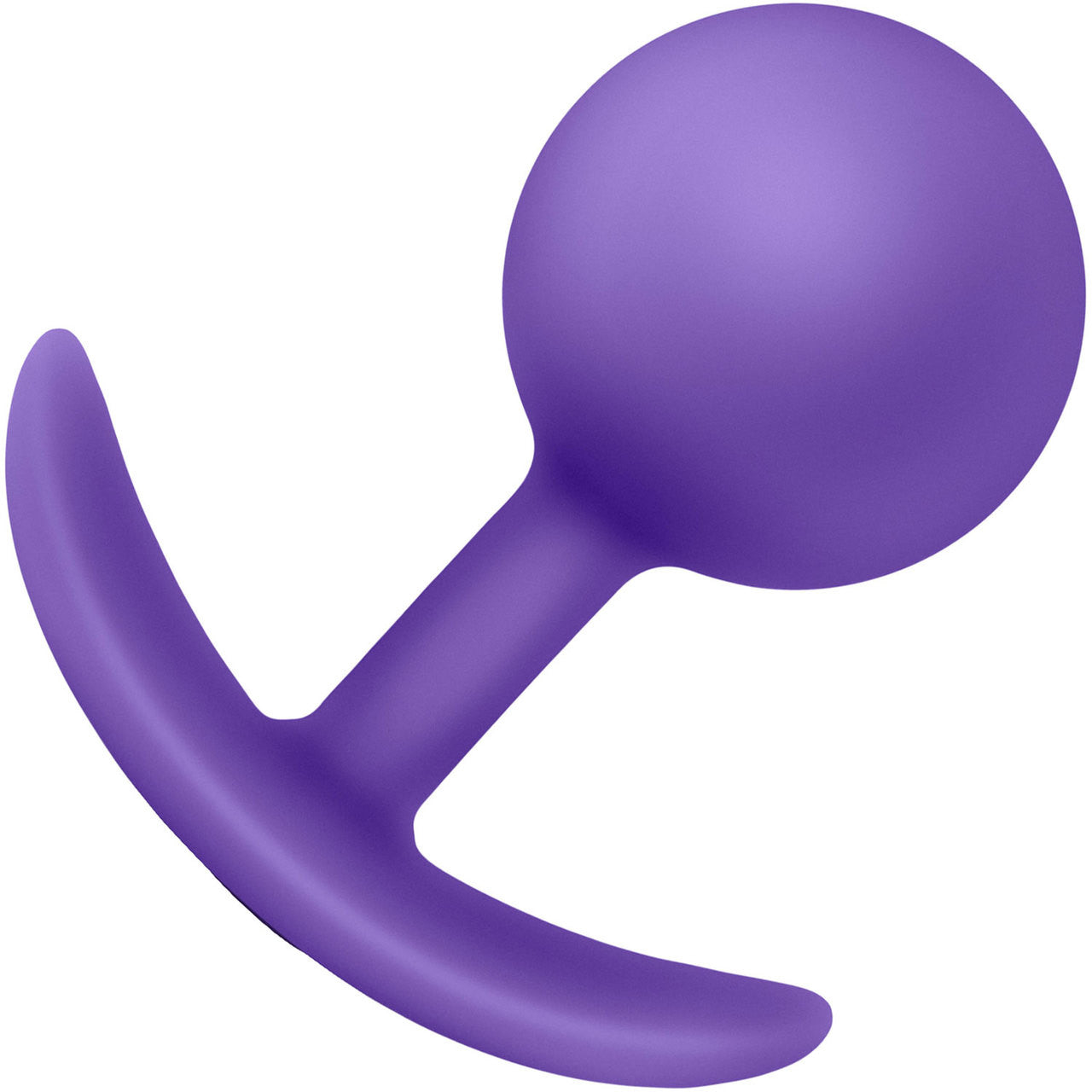 Luxe Wearable Silicone Vibra Butt Plug by Blush - Purple