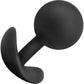 Anal Adventures Platinum Silicone Vibra Plug By Blush - Black