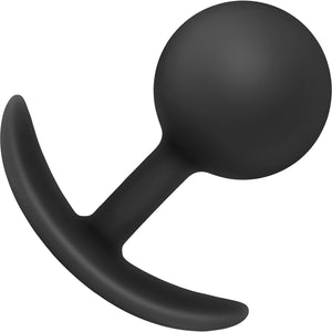 Anal Adventures Platinum Silicone Vibra Plug By Blush - Black