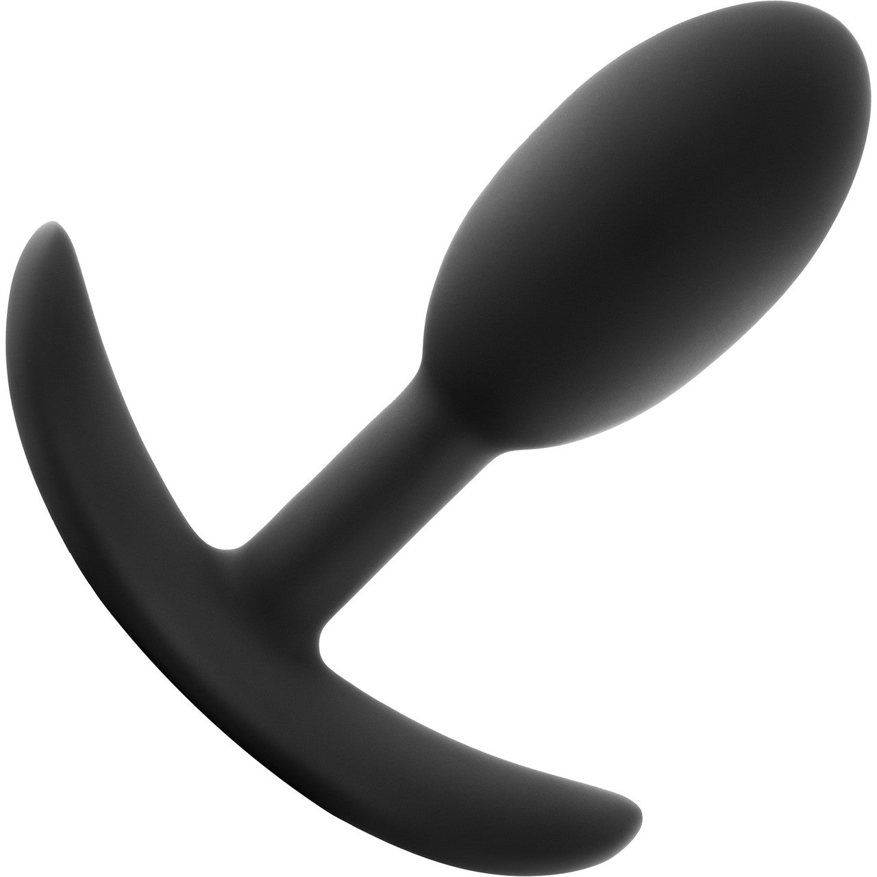 Anal Adventures Platinum Silicone Vibra Slim Plug By Blush - Black