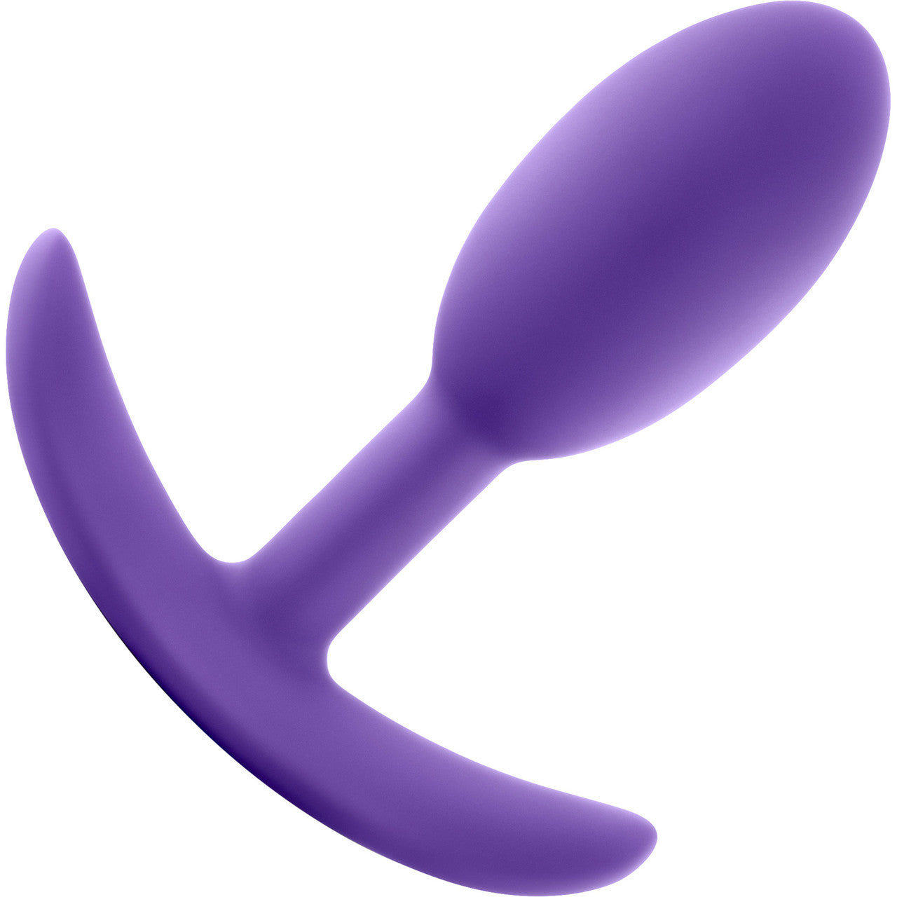 Luxe Wearable Silicone Vibra Slim Butt Plug by Blush - Small, Purple