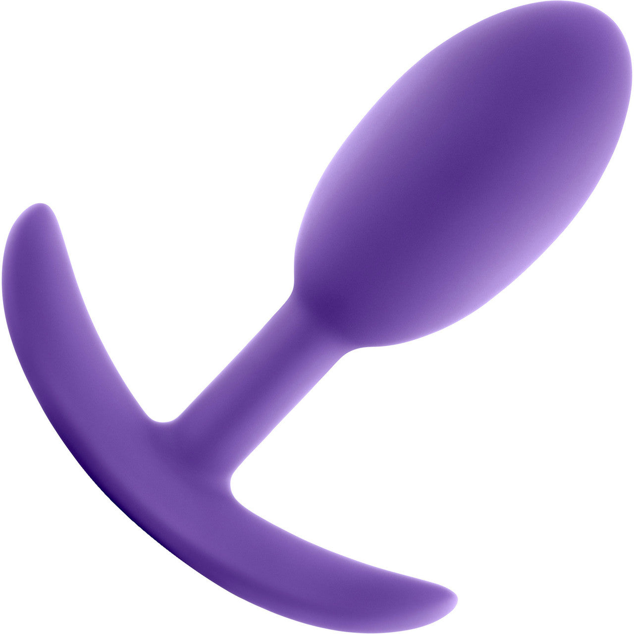 Luxe Wearable Silicone Vibra Slim Butt Plug by Blush - Medium, Purple