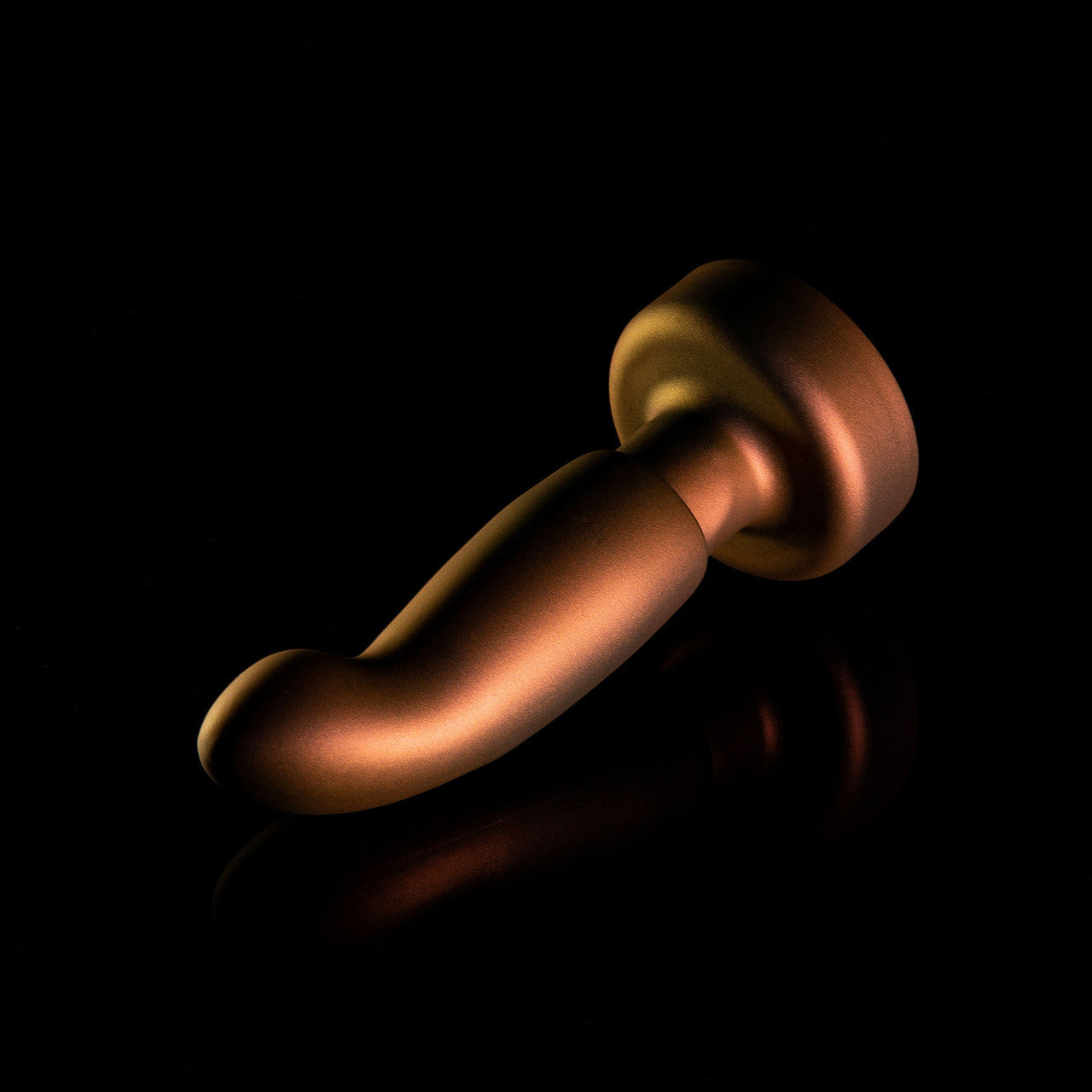 Anal Adventures Matrix Bionic Silicone Vibrating, Gyrating, Rotating Remote Butt Plug By Blush - Cosmic Copper