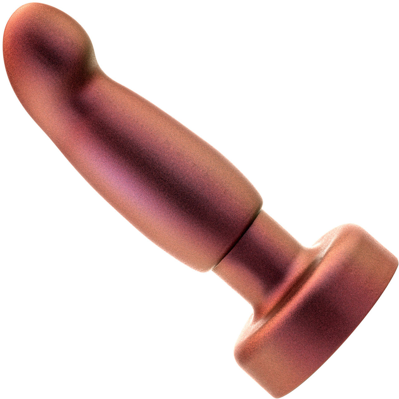 Anal Adventures Matrix Bionic Silicone Vibrating, Gyrating, Rotating Remote Butt Plug By Blush - Cosmic Copper