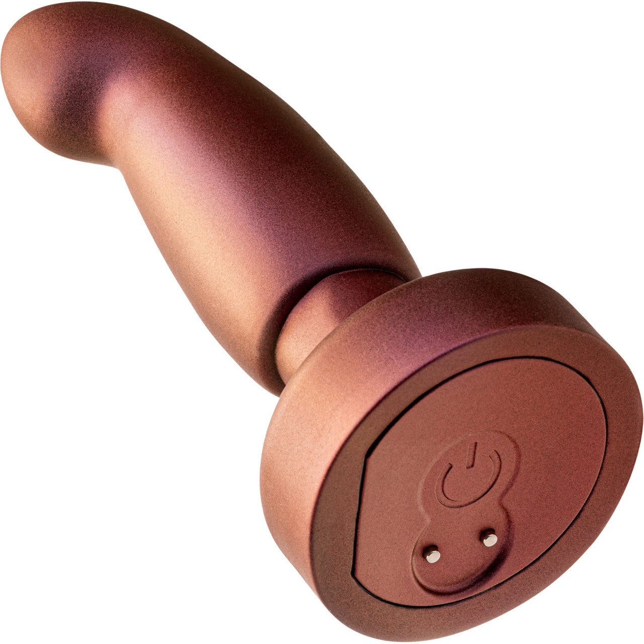 Anal Adventures Matrix Bionic Silicone Vibrating, Gyrating, Rotating Remote Butt Plug By Blush - Cosmic Copper