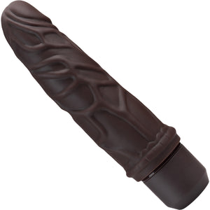 Dr. Skin Silicone Dr. Robert Waterproof Vibrating 7" Dildo By Blush - Chocolate